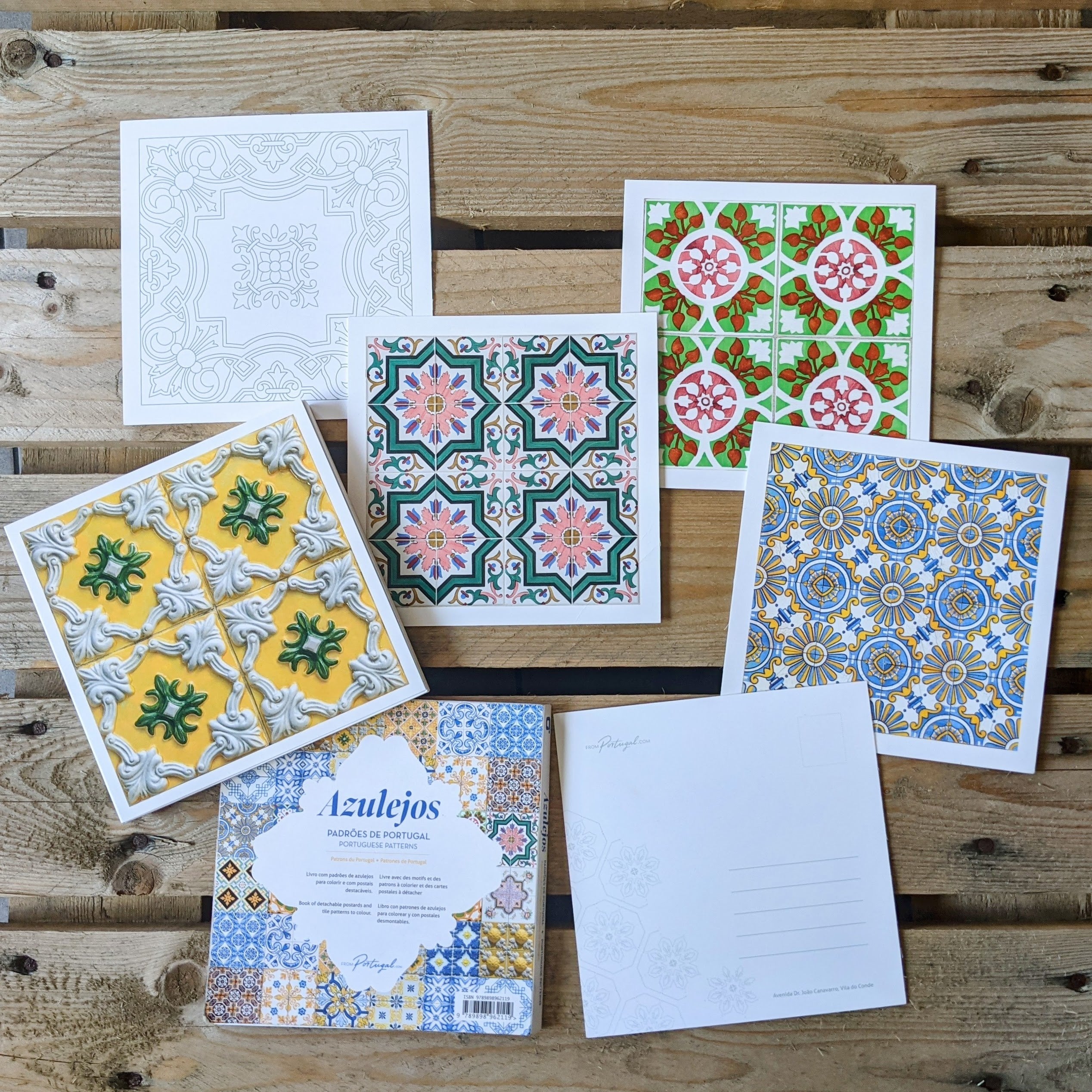 Postkortbog, med portugisiske Azulejos
