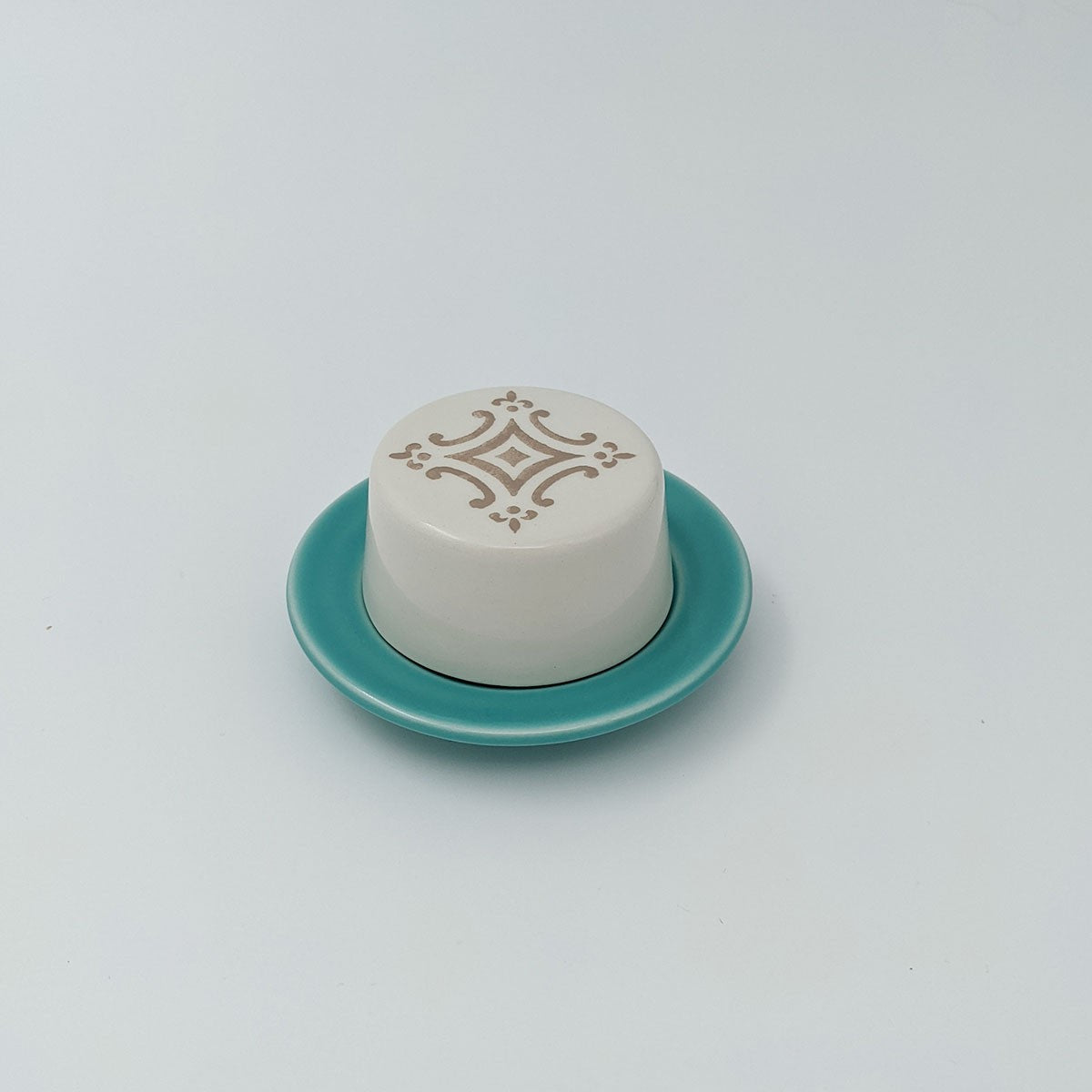 Mini Smørskål, Turkis Mosaik - Duro