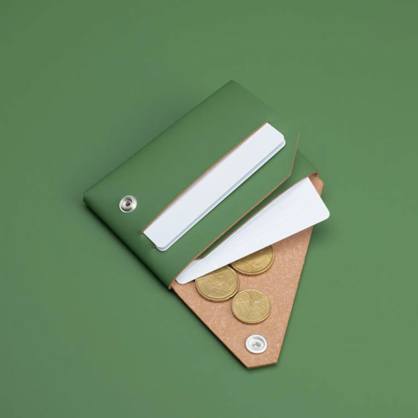 Læder Pung, Grøn - Lemur Design
