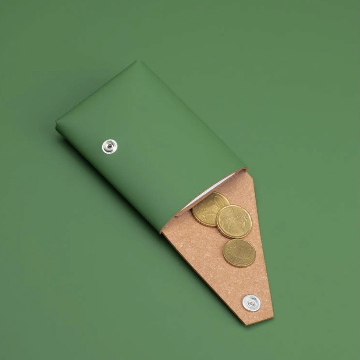 Læder Pung, Grøn - Lemur Design