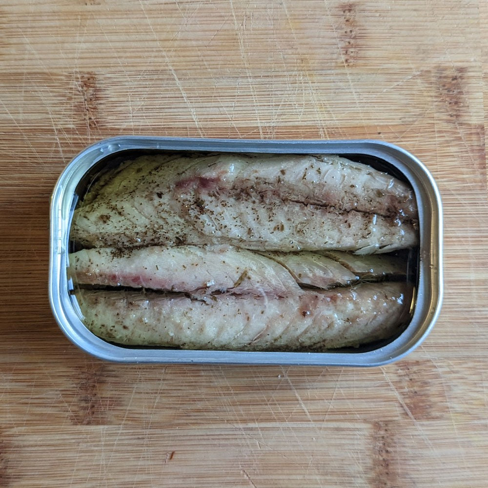 Makrelfilet i olivenolie, med timian og citron - Campos Santos