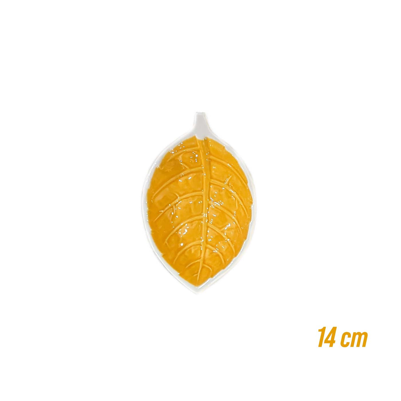 Blad - Skål, Gul - 14 cm