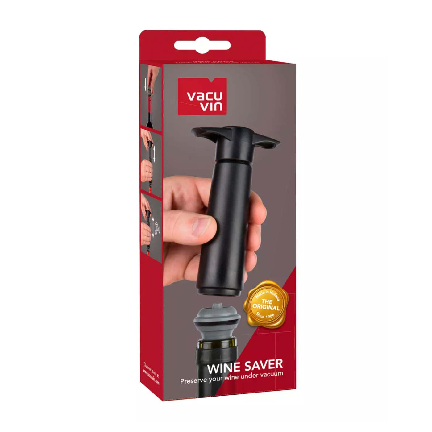 Wine Saver, Vakuumpumpe inkl 2 propper - VacuVin