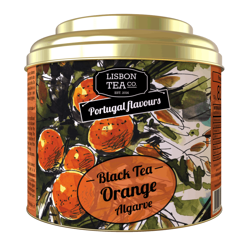 Sort Te med Solrig Appelsin fra Algarve - Lisbon Tea Company