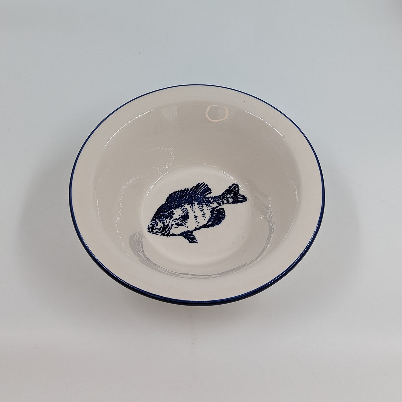 Dyb Skål, lille - Blå Fisk
