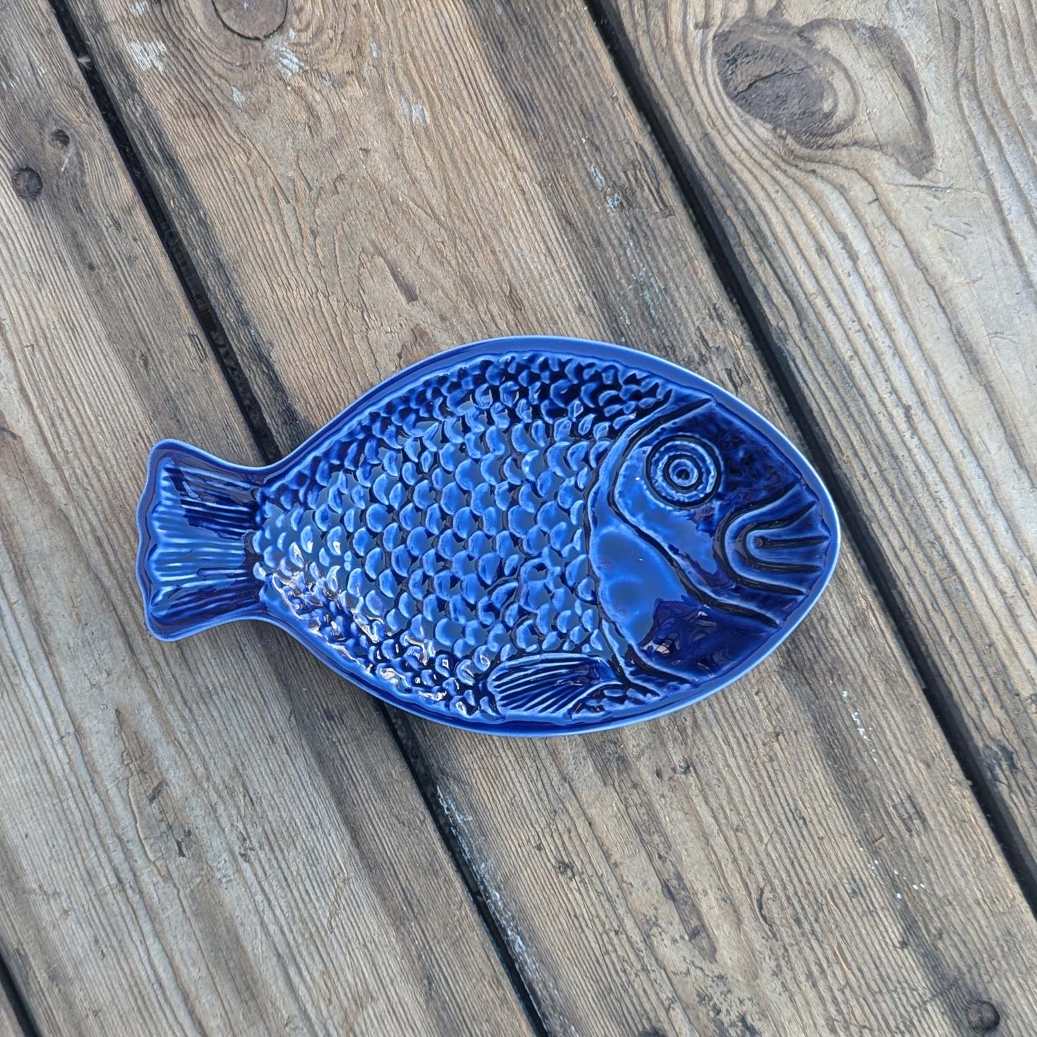 Fiske Fad Mini, Blå - 23 cm