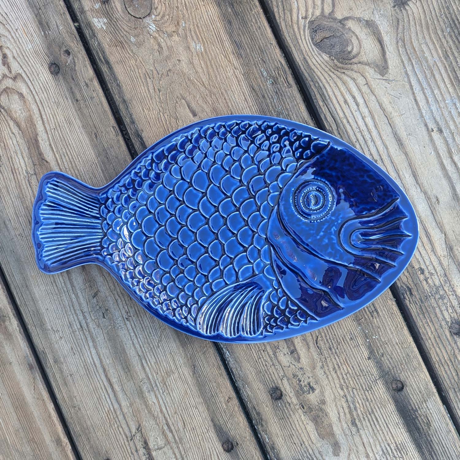 Fiske Fad, Blå - 36 cm