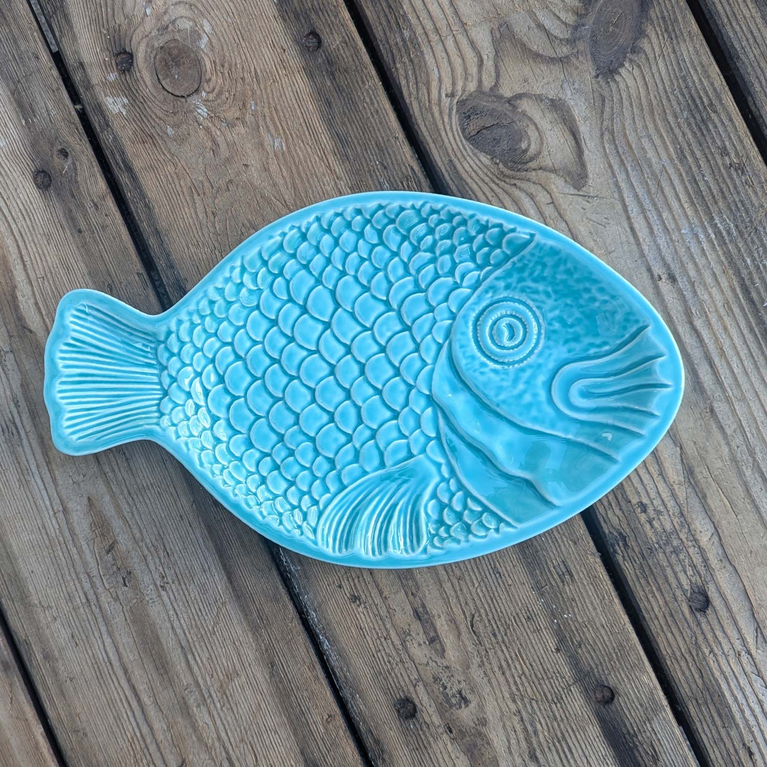 Fiske Fad, Turkis - 36 cm