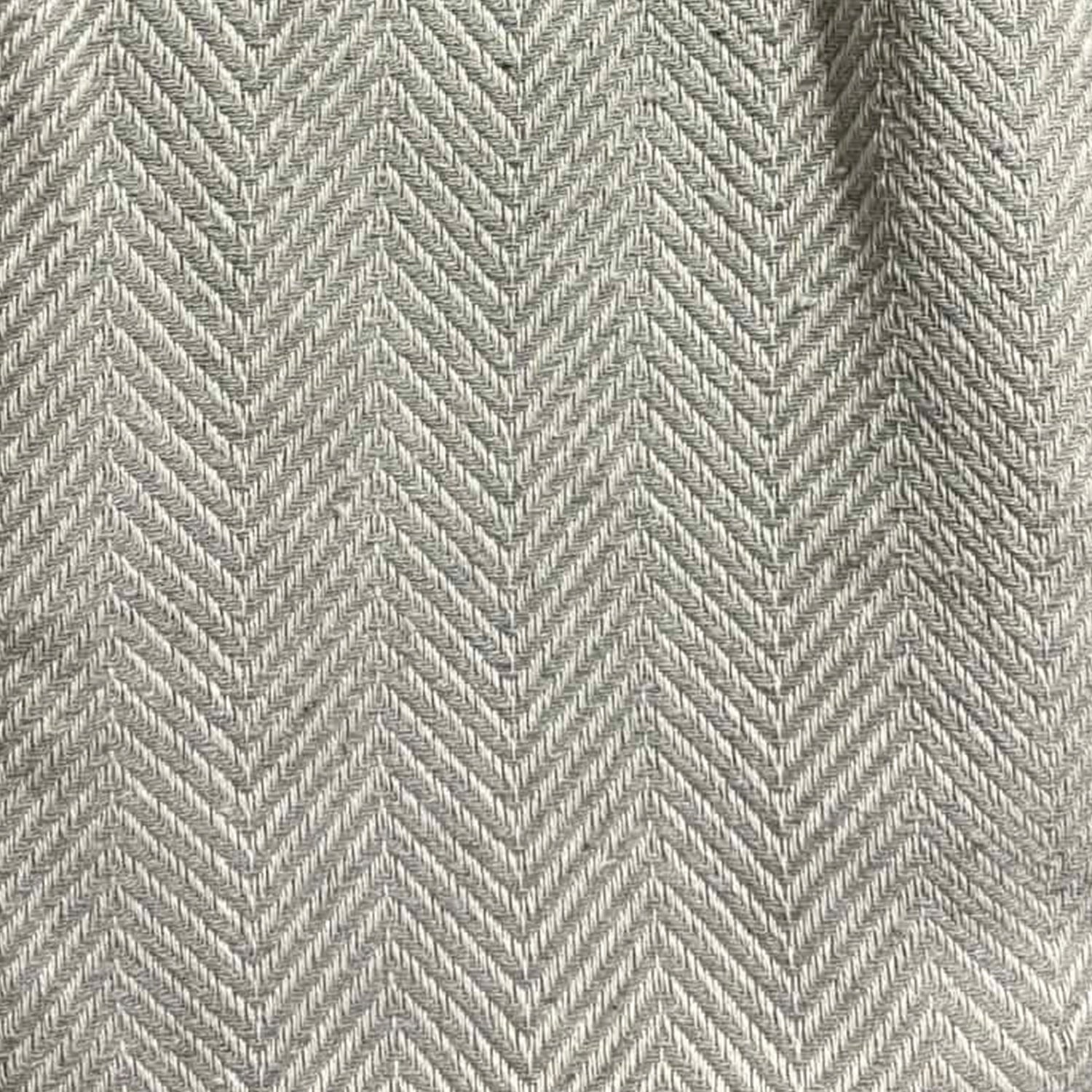 Tote Bag i Kraftig Bomuld - Grå Sildebensmønster