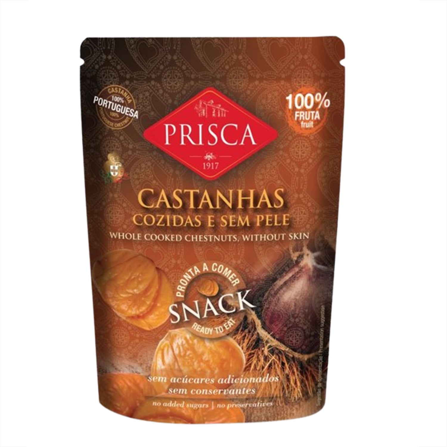 Spiseklare dampede kastanjer - Casa da Prisca
