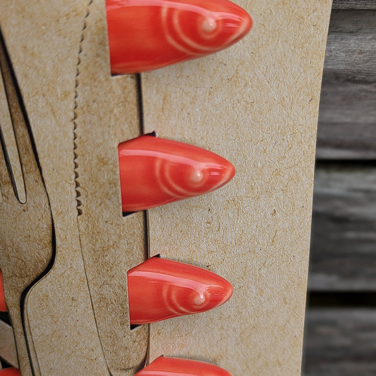 Spisepindeholder - Keramik, Koral Fisk