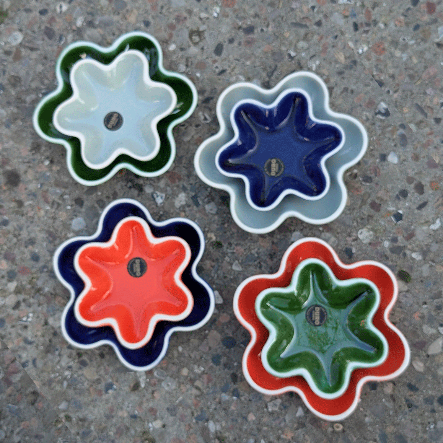 Blomster skål blå, stor - Matisse