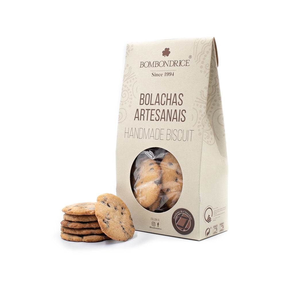 Smørbagte småkager med chokoladestykker - Bombondrice