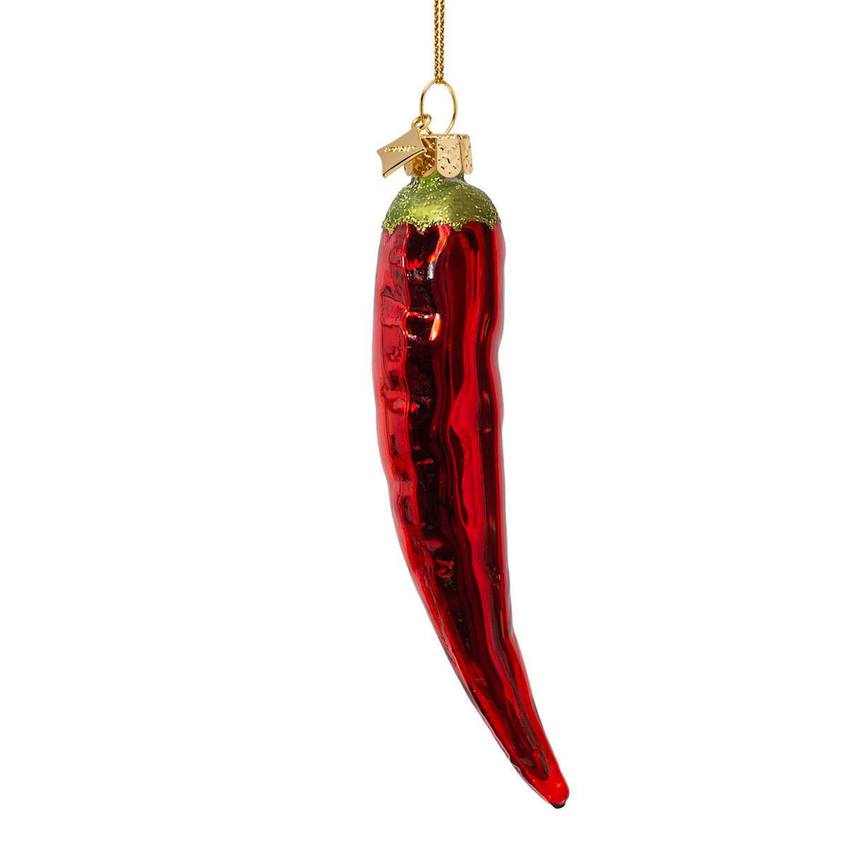 Rød Chili, Glas ornament - Vondels