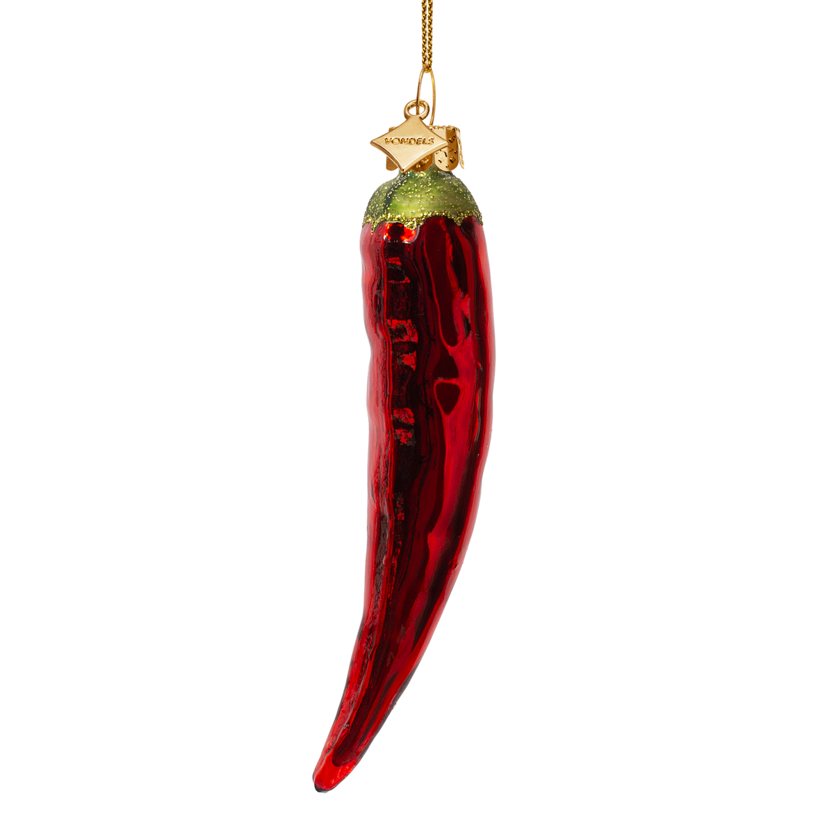 Rød Chili, Glas ornament - Vondels
