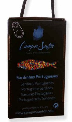 Campos Santos - Gaveæske med 3 sardiner (olivenolie, tomat og citron)