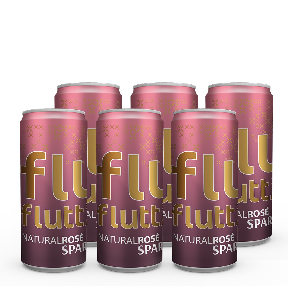 6 x Flutt Semi Sparkling Rosé - PositiveWine