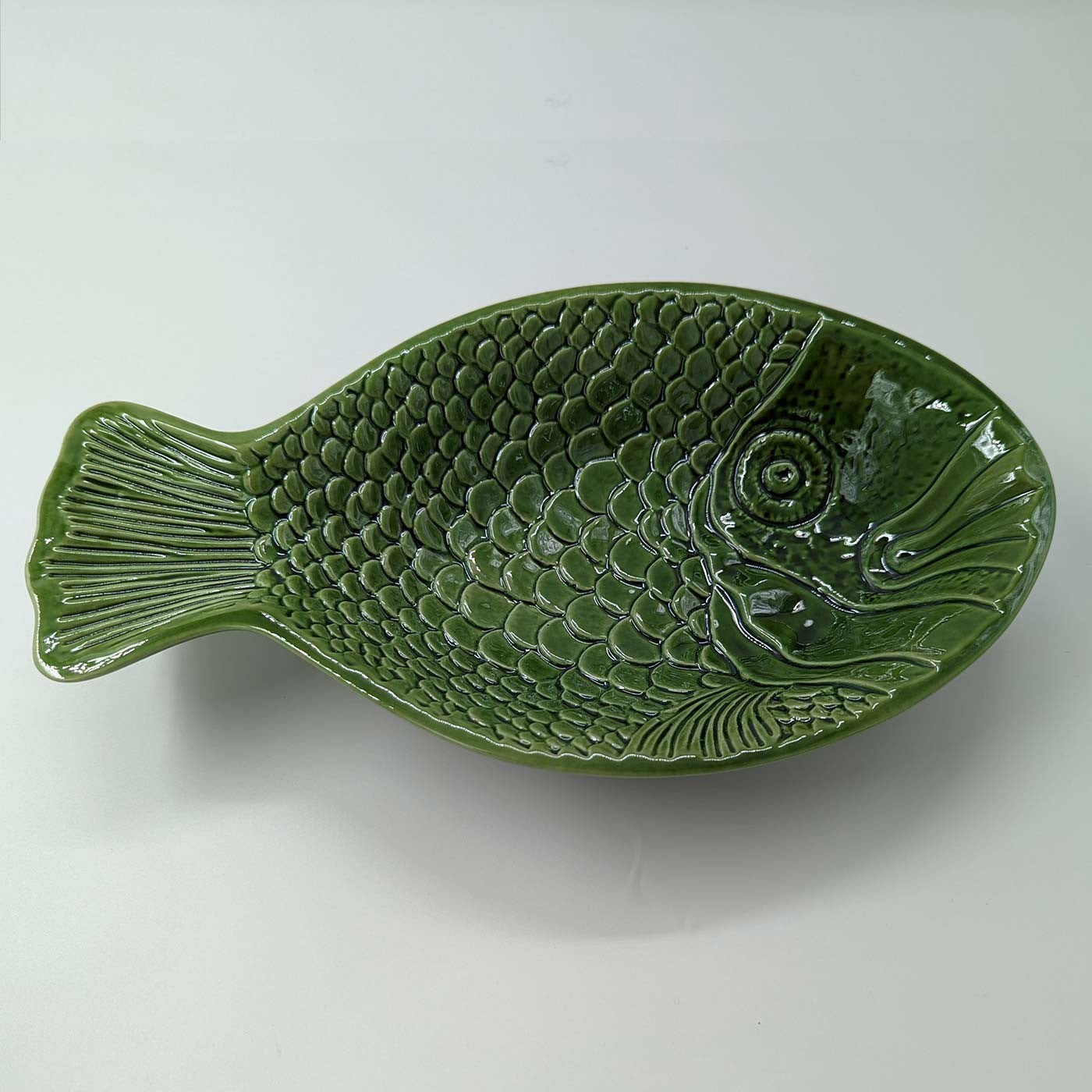 Fiske Fad, Grøn - Dyb 32 cm