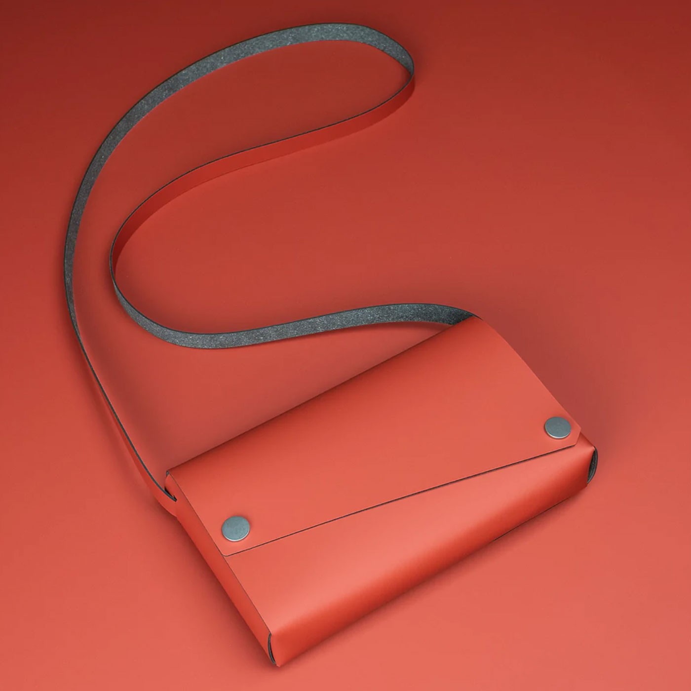 Læder Taske, Rød - Lemur Design