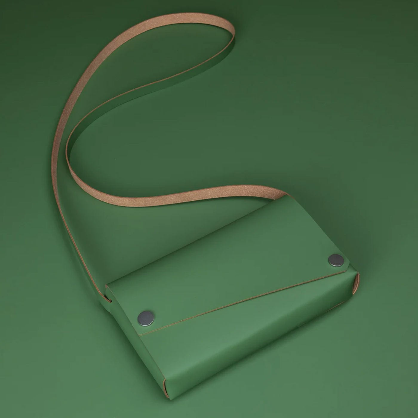 Læder Taske, Grøn - Lemur Design