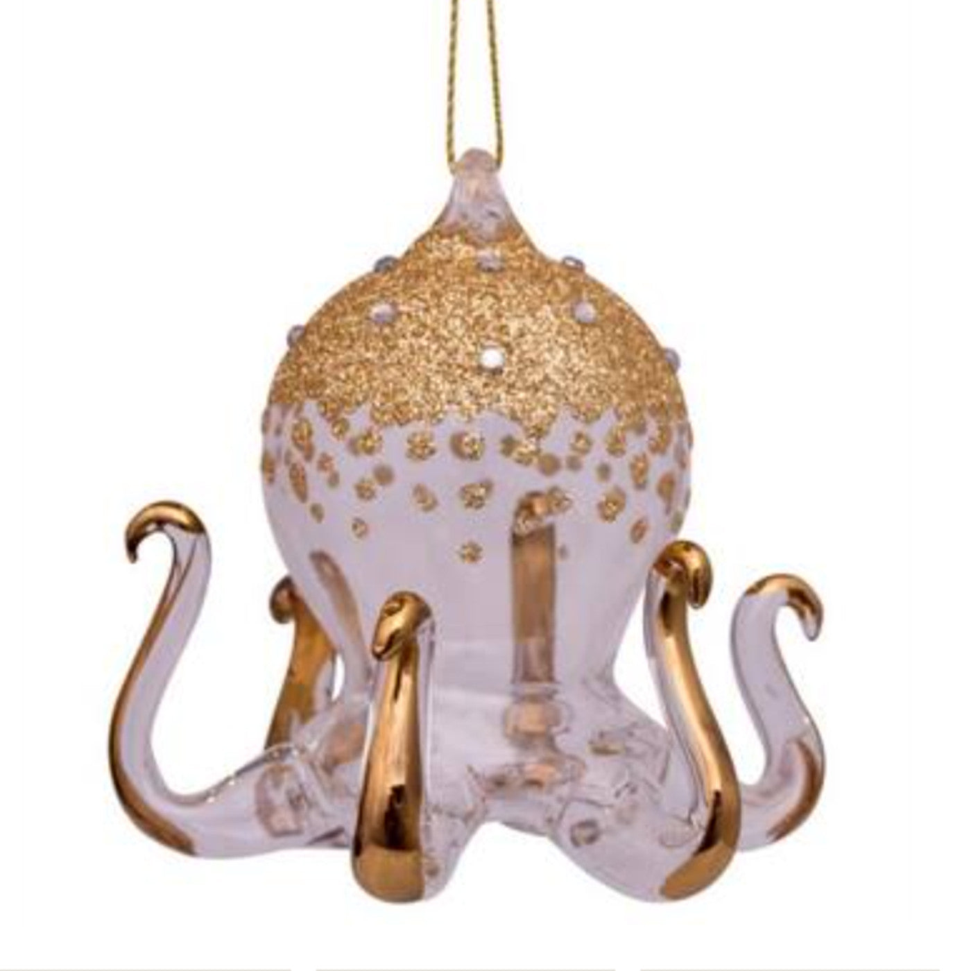 Guld blæksprutte, Glas ornament - Vondels