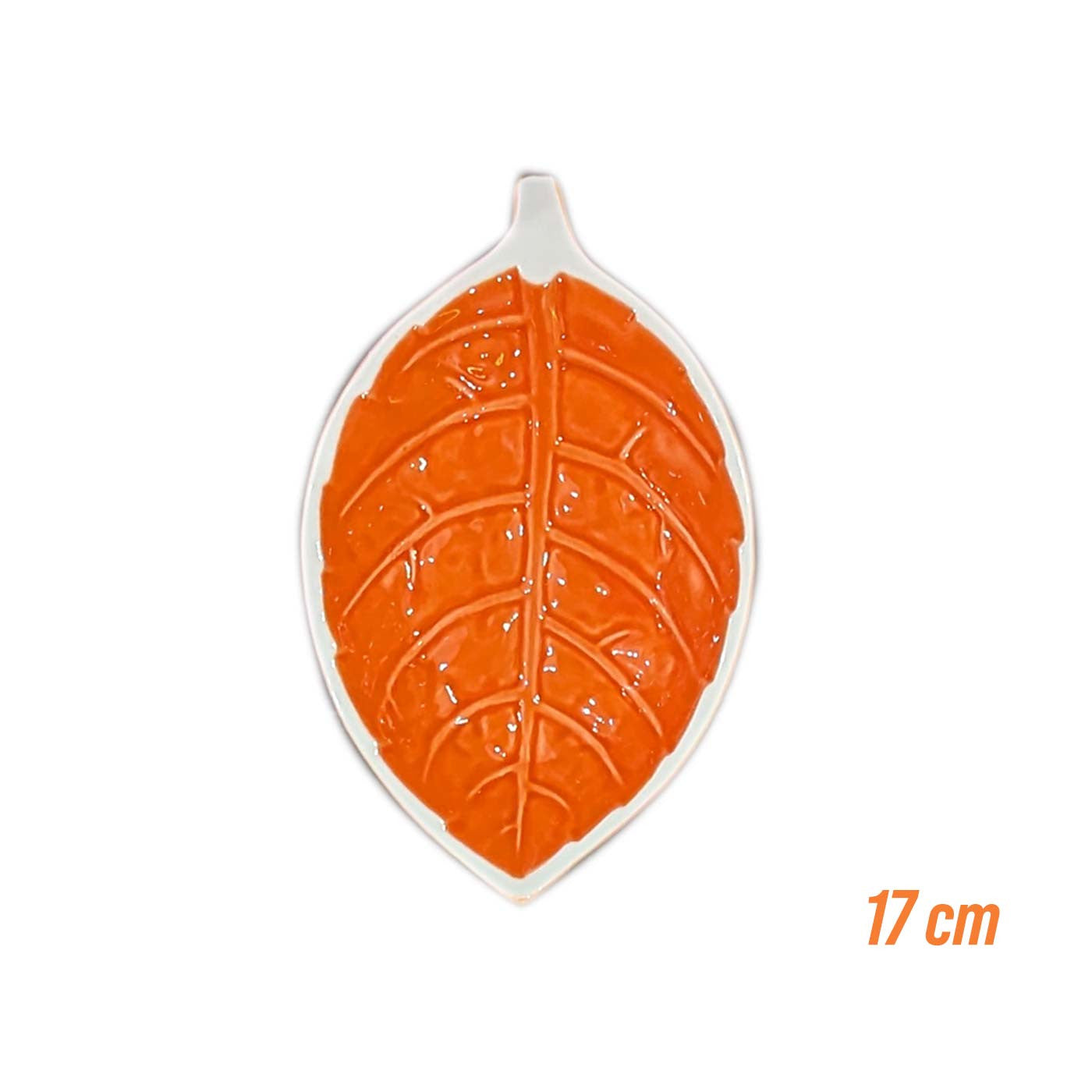 Blad - Skål, Orange - 17 cm