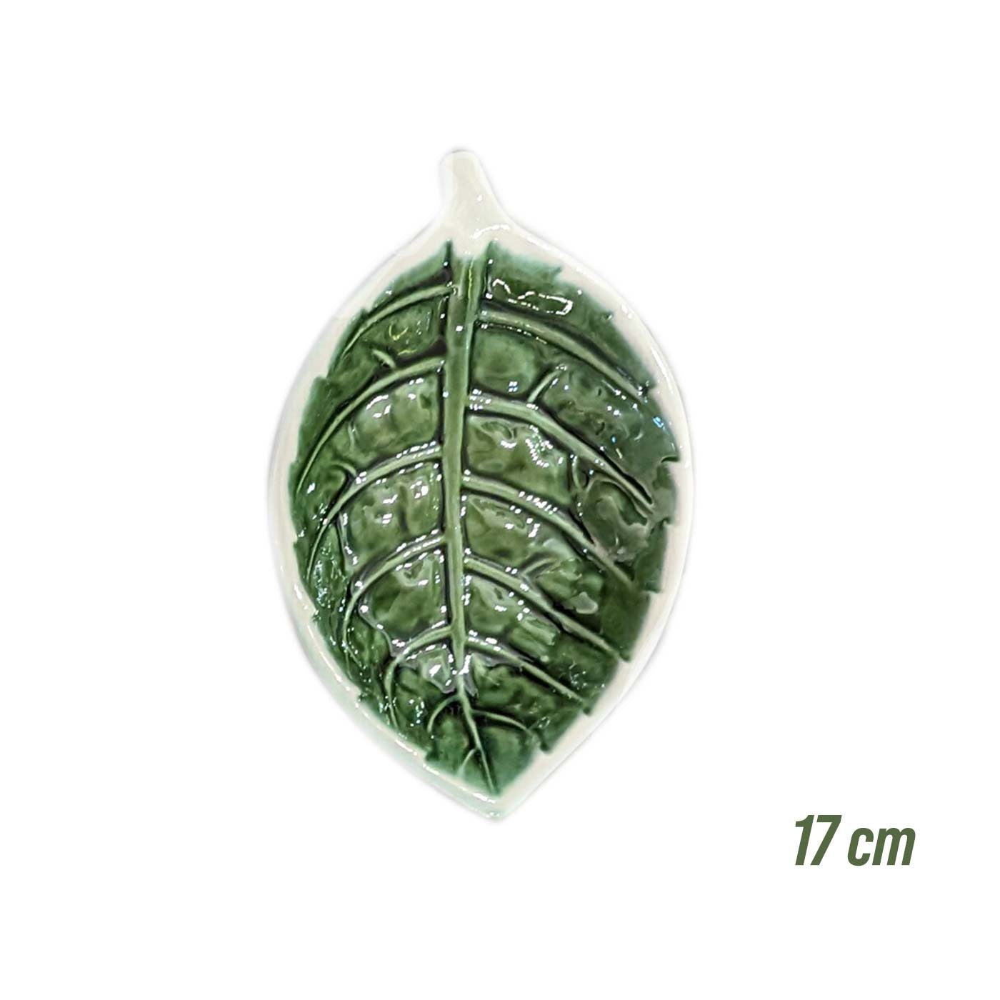Blad - Skål, Grøn - 17 cm