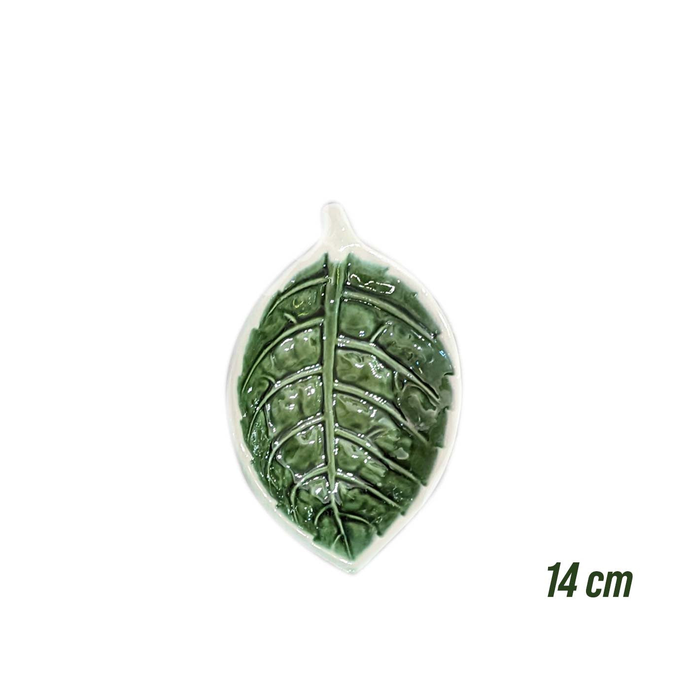 Blad - Skål, Grøn - 14 cm