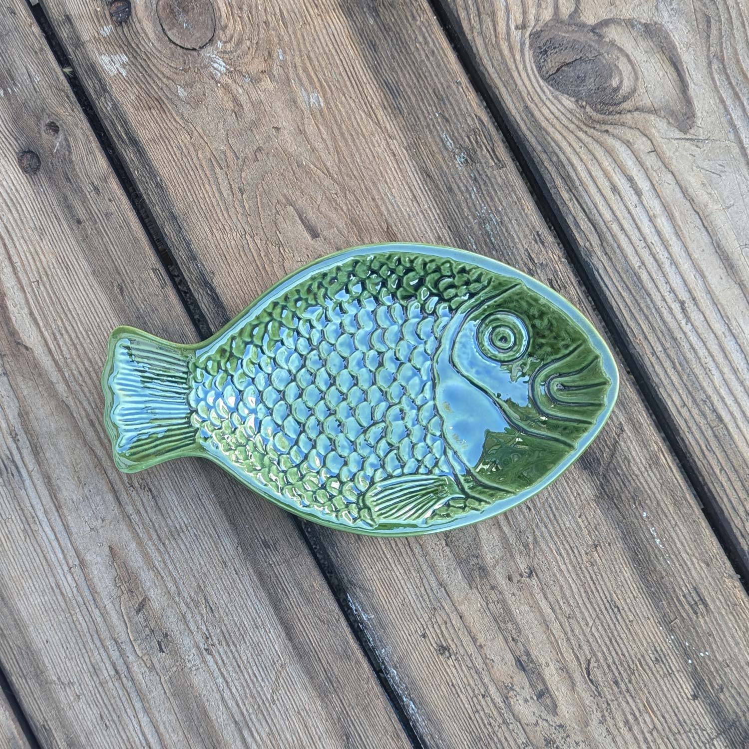 Fiske Fad Mini, Grøn - 23 cm