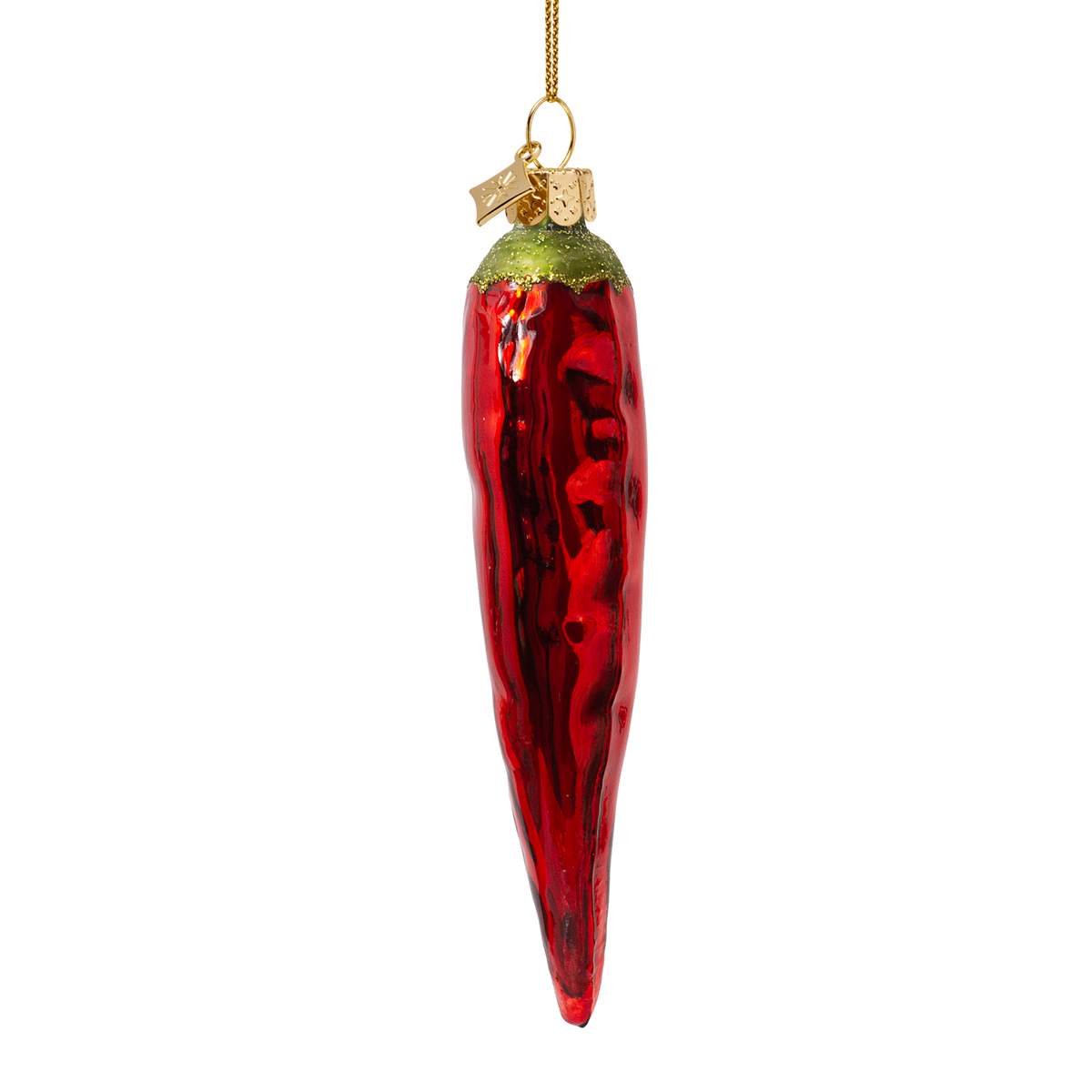 Rød Chili, Glas ornament - Vondels